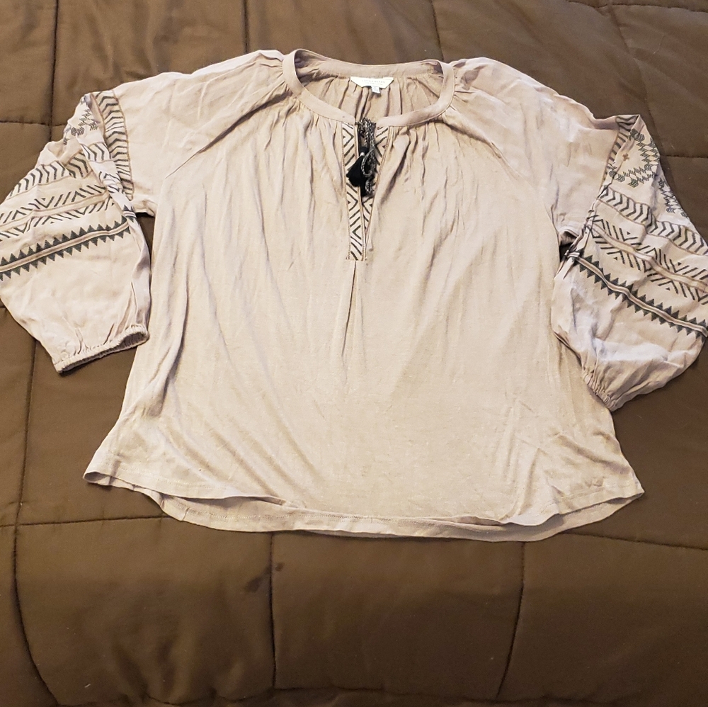 Brown blouse